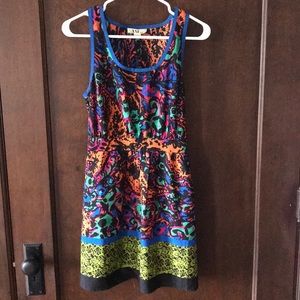 Multicolored dress with pockets!